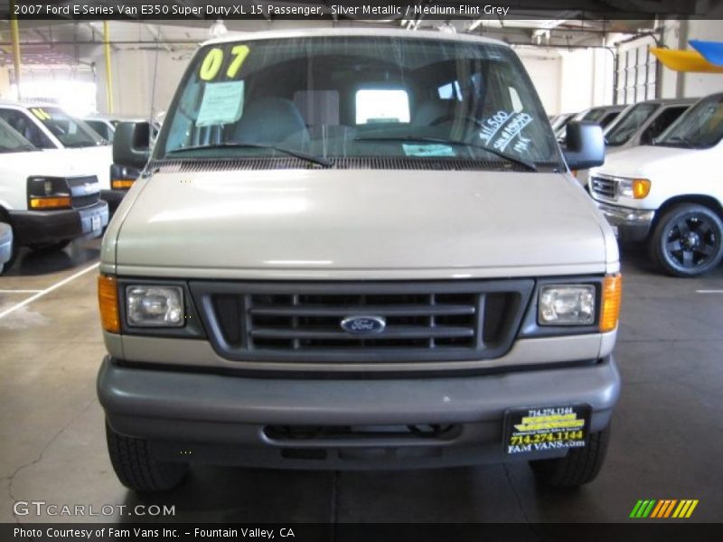 Silver Metallic / Medium Flint Grey 2007 Ford E Series Van E350 Super Duty XL 15 Passenger