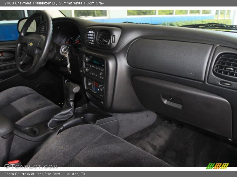 Summit White / Light Gray 2008 Chevrolet TrailBlazer LT