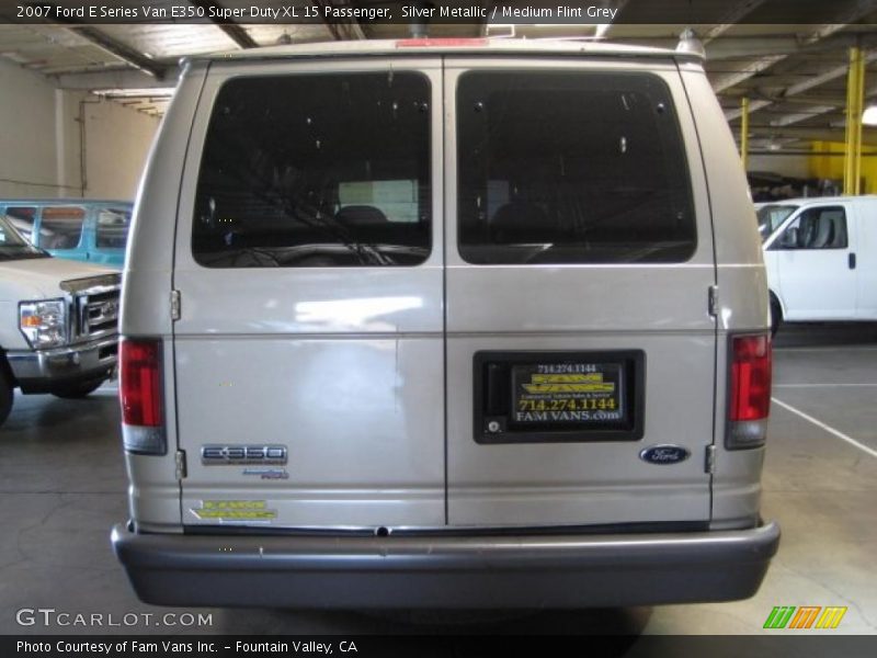 Silver Metallic / Medium Flint Grey 2007 Ford E Series Van E350 Super Duty XL 15 Passenger