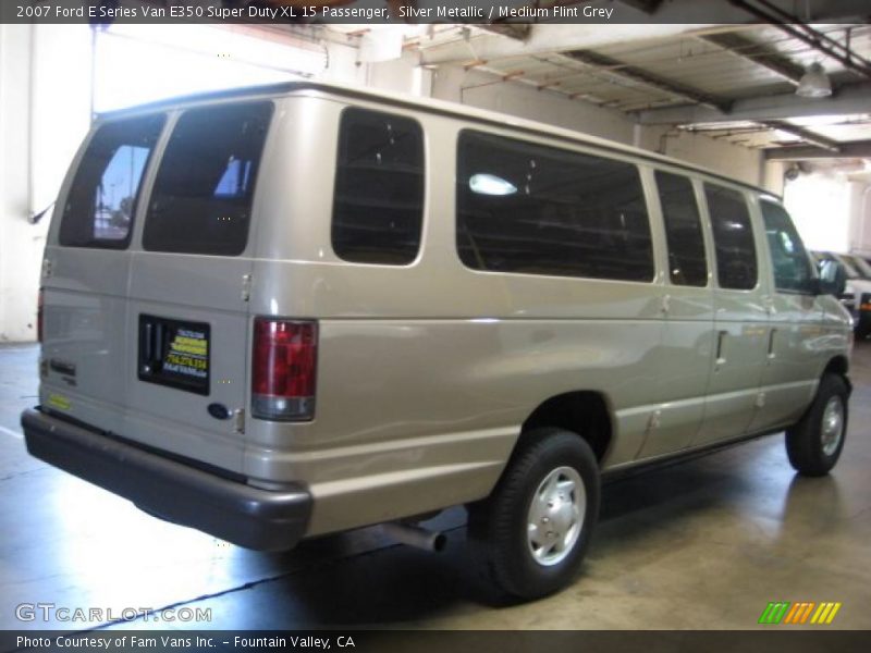 Silver Metallic / Medium Flint Grey 2007 Ford E Series Van E350 Super Duty XL 15 Passenger