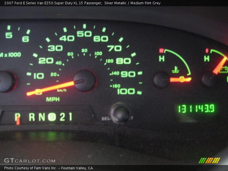 Silver Metallic / Medium Flint Grey 2007 Ford E Series Van E350 Super Duty XL 15 Passenger