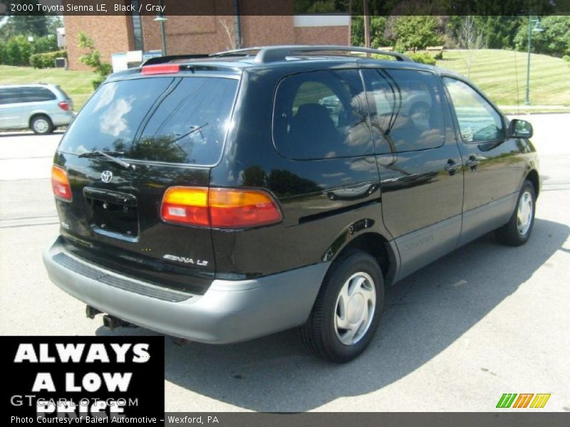 Black / Gray 2000 Toyota Sienna LE