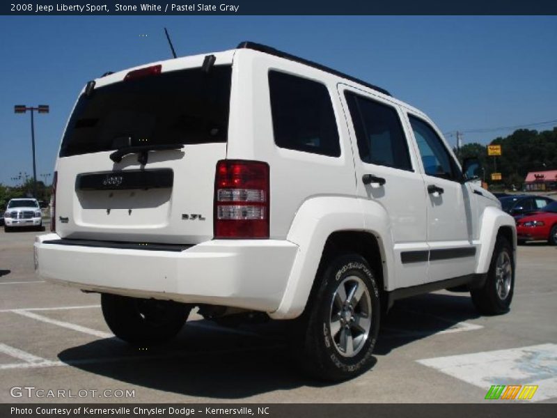 Stone White / Pastel Slate Gray 2008 Jeep Liberty Sport