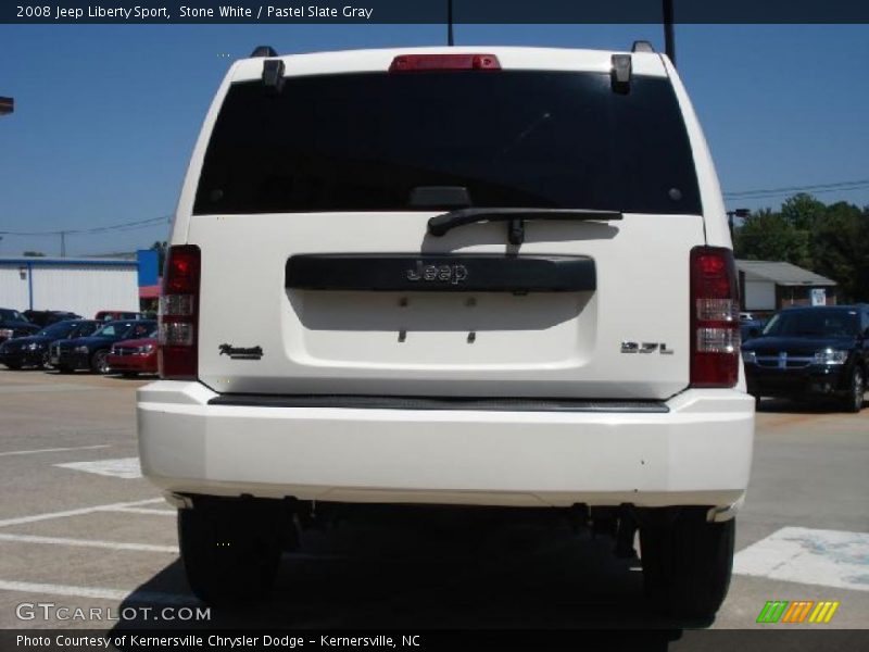 Stone White / Pastel Slate Gray 2008 Jeep Liberty Sport