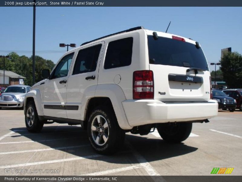 Stone White / Pastel Slate Gray 2008 Jeep Liberty Sport