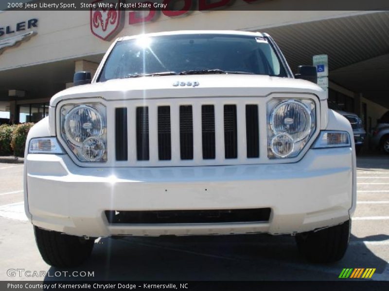 Stone White / Pastel Slate Gray 2008 Jeep Liberty Sport