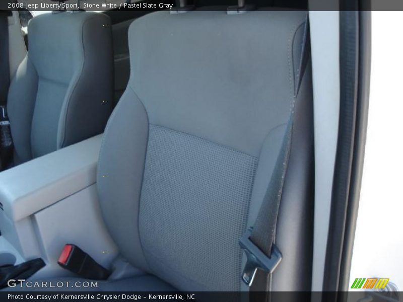 Stone White / Pastel Slate Gray 2008 Jeep Liberty Sport