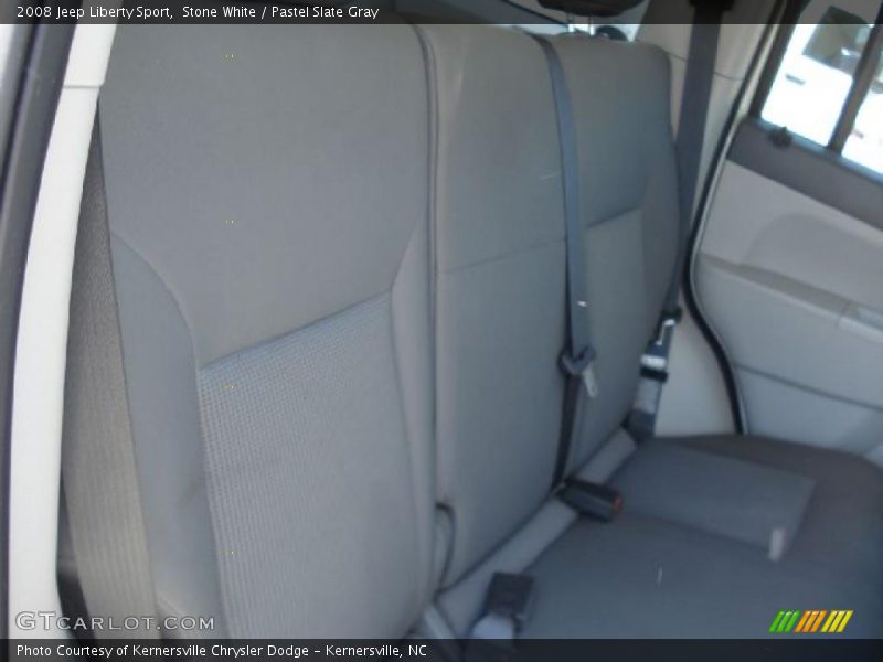 Stone White / Pastel Slate Gray 2008 Jeep Liberty Sport