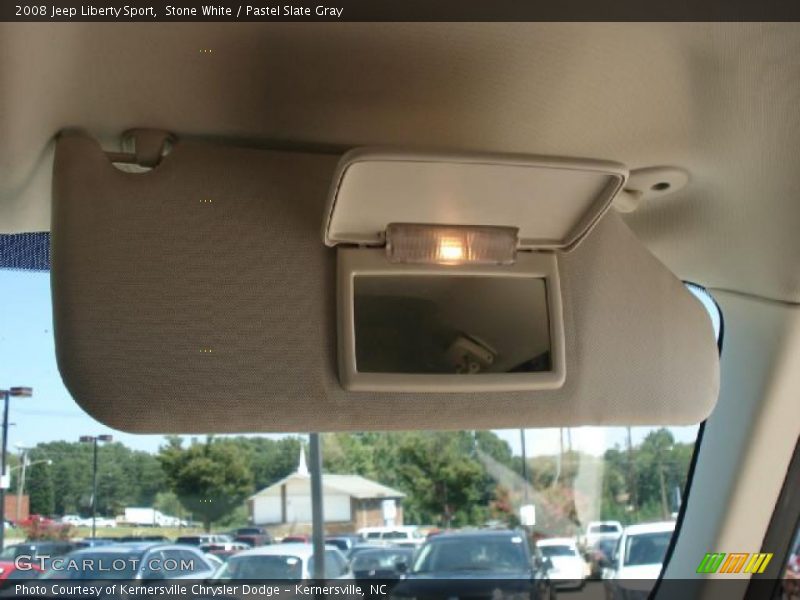 Stone White / Pastel Slate Gray 2008 Jeep Liberty Sport