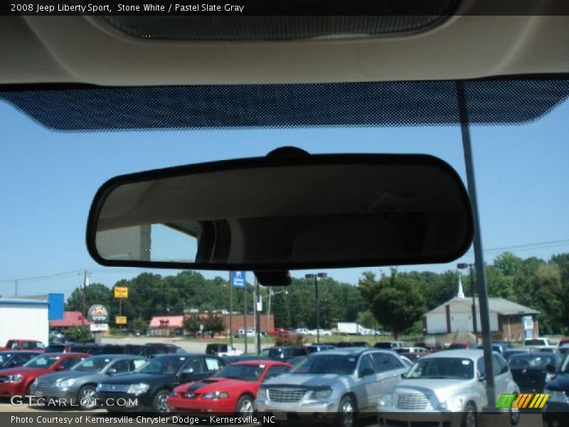 Stone White / Pastel Slate Gray 2008 Jeep Liberty Sport