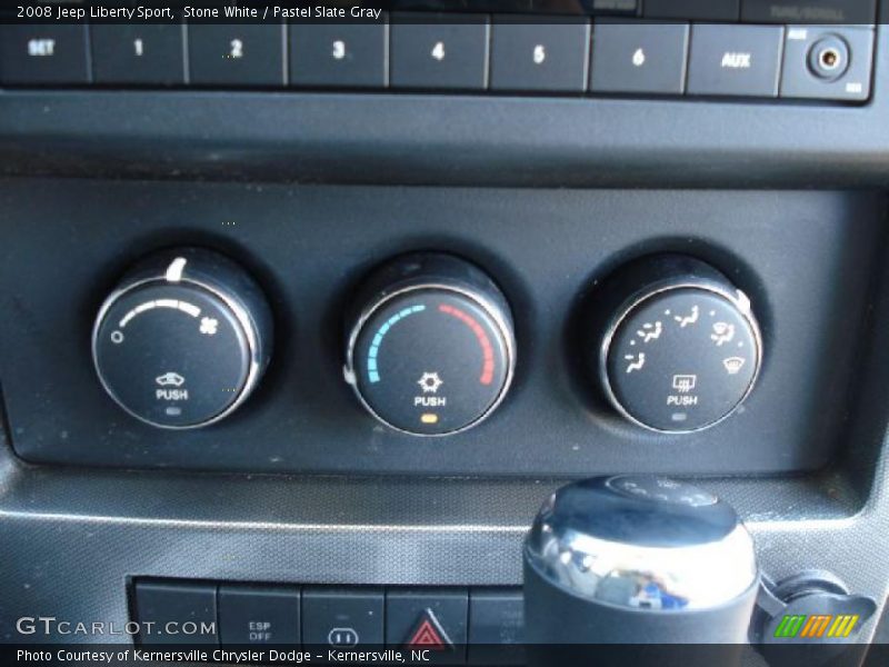 Stone White / Pastel Slate Gray 2008 Jeep Liberty Sport