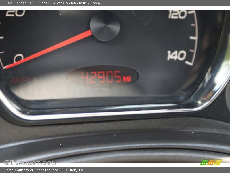 Silver Green Metallic / Ebony 2009 Pontiac G6 GT Sedan