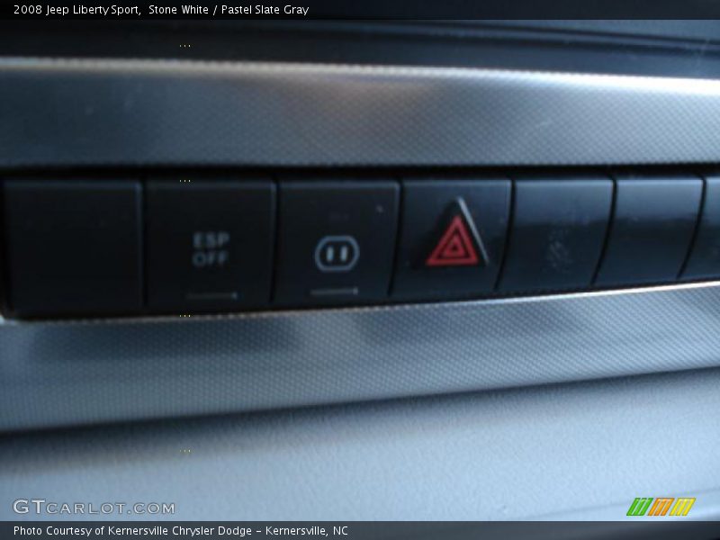 Stone White / Pastel Slate Gray 2008 Jeep Liberty Sport