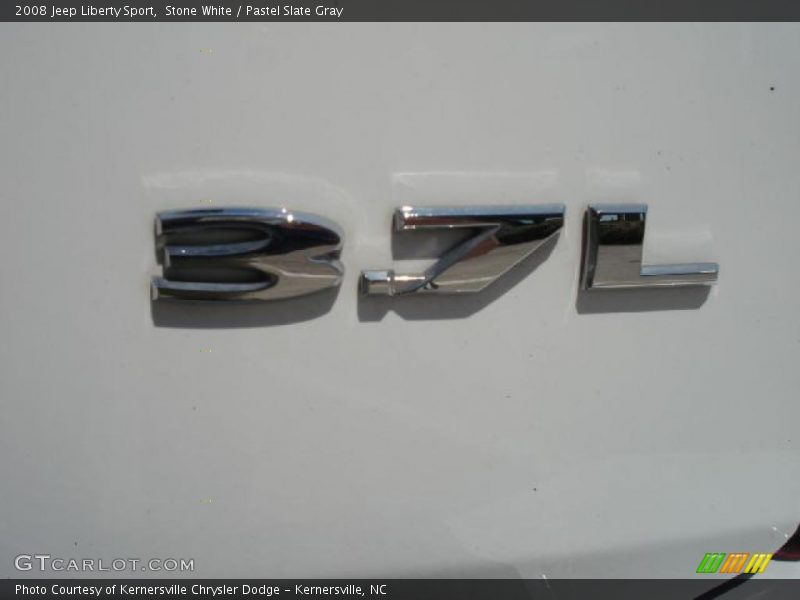 Stone White / Pastel Slate Gray 2008 Jeep Liberty Sport