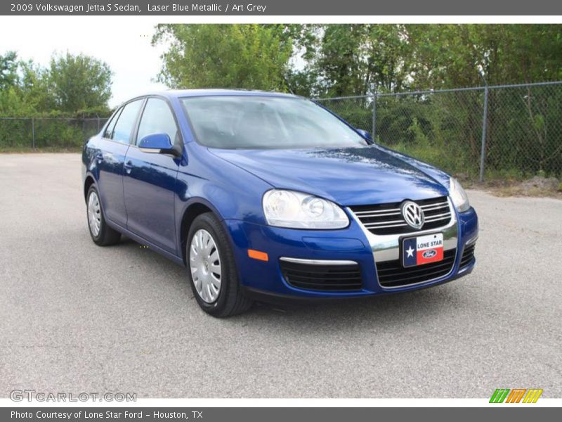 Laser Blue Metallic / Art Grey 2009 Volkswagen Jetta S Sedan