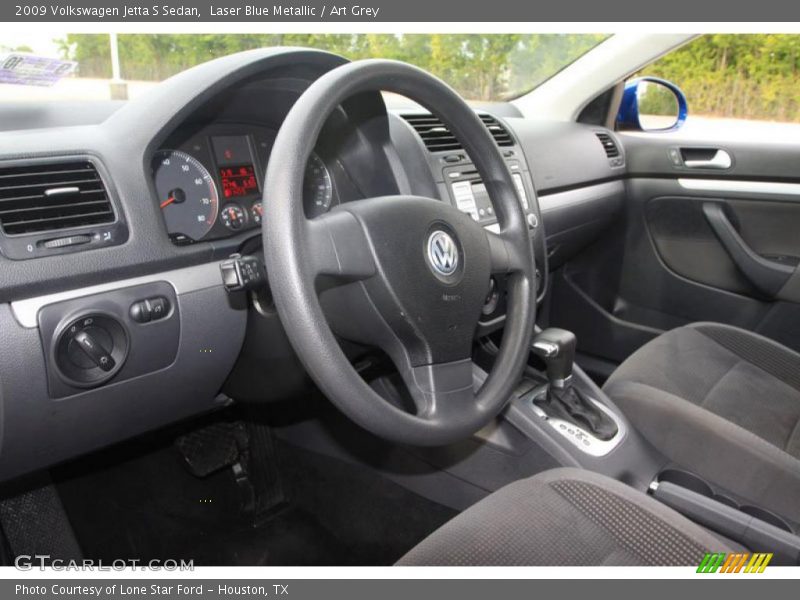 Laser Blue Metallic / Art Grey 2009 Volkswagen Jetta S Sedan