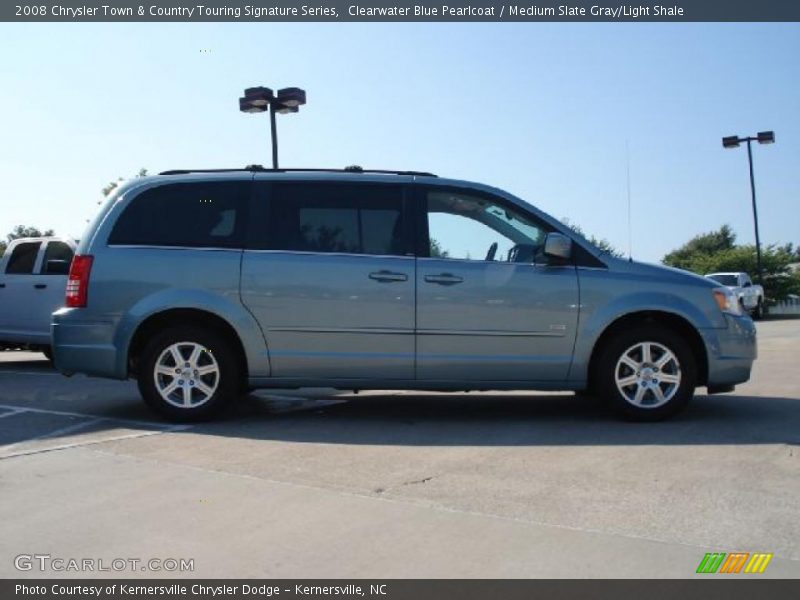 Clearwater Blue Pearlcoat / Medium Slate Gray/Light Shale 2008 Chrysler Town & Country Touring Signature Series