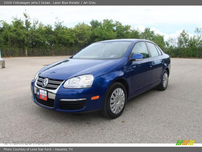 Laser Blue Metallic / Art Grey 2009 Volkswagen Jetta S Sedan