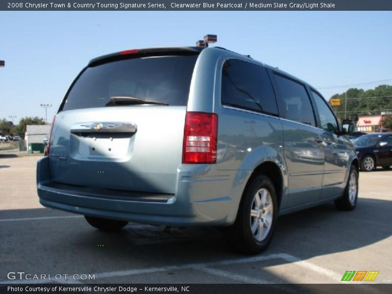 Clearwater Blue Pearlcoat / Medium Slate Gray/Light Shale 2008 Chrysler Town & Country Touring Signature Series