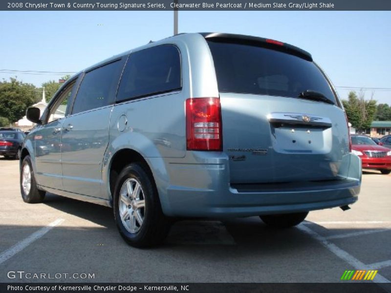 Clearwater Blue Pearlcoat / Medium Slate Gray/Light Shale 2008 Chrysler Town & Country Touring Signature Series