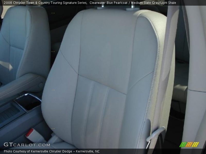 Clearwater Blue Pearlcoat / Medium Slate Gray/Light Shale 2008 Chrysler Town & Country Touring Signature Series