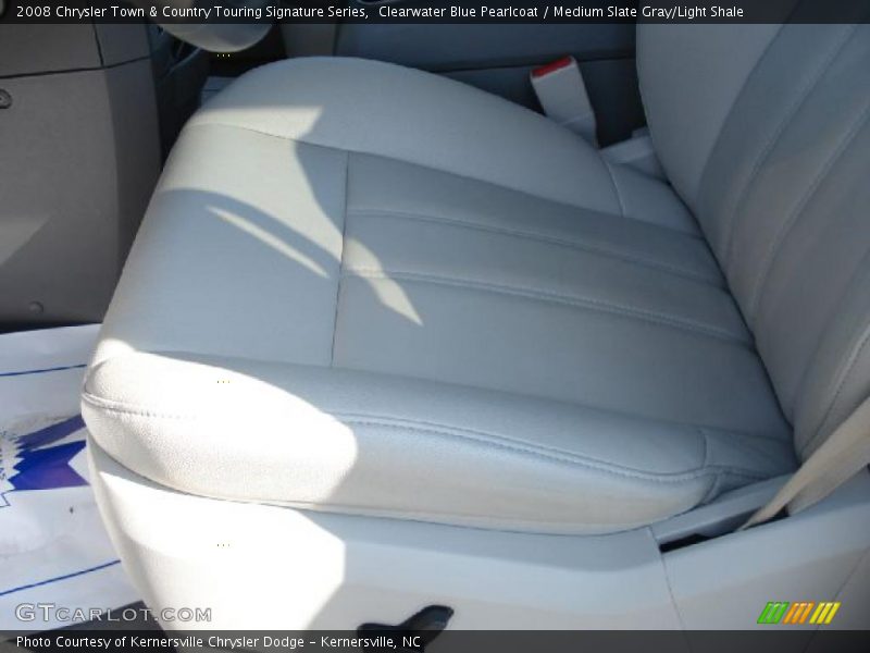 Clearwater Blue Pearlcoat / Medium Slate Gray/Light Shale 2008 Chrysler Town & Country Touring Signature Series