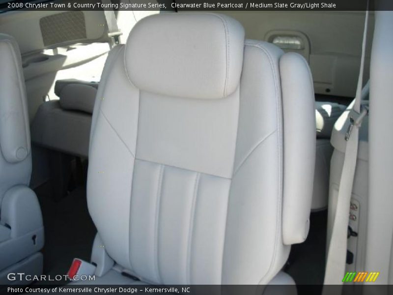 Clearwater Blue Pearlcoat / Medium Slate Gray/Light Shale 2008 Chrysler Town & Country Touring Signature Series