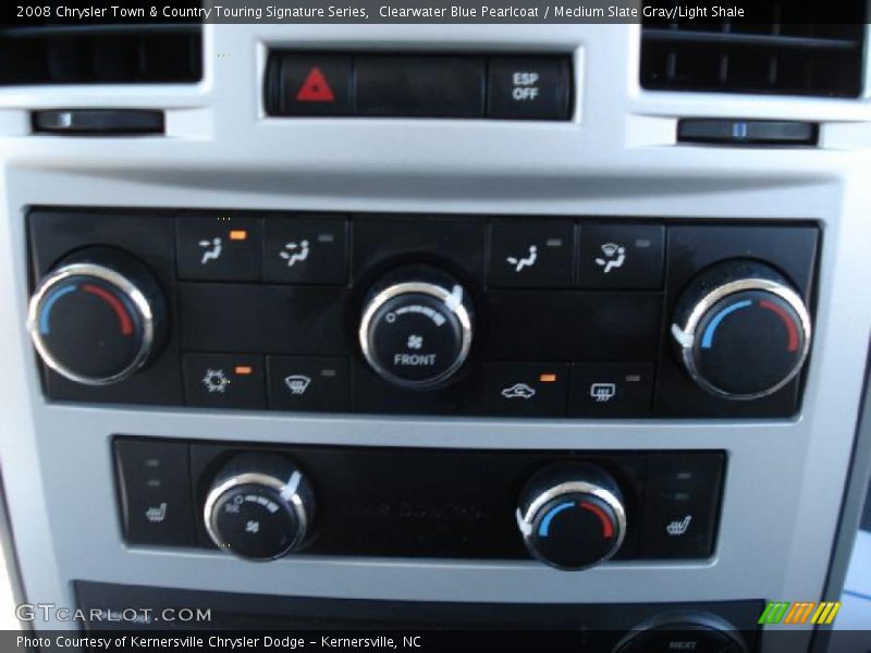 Clearwater Blue Pearlcoat / Medium Slate Gray/Light Shale 2008 Chrysler Town & Country Touring Signature Series
