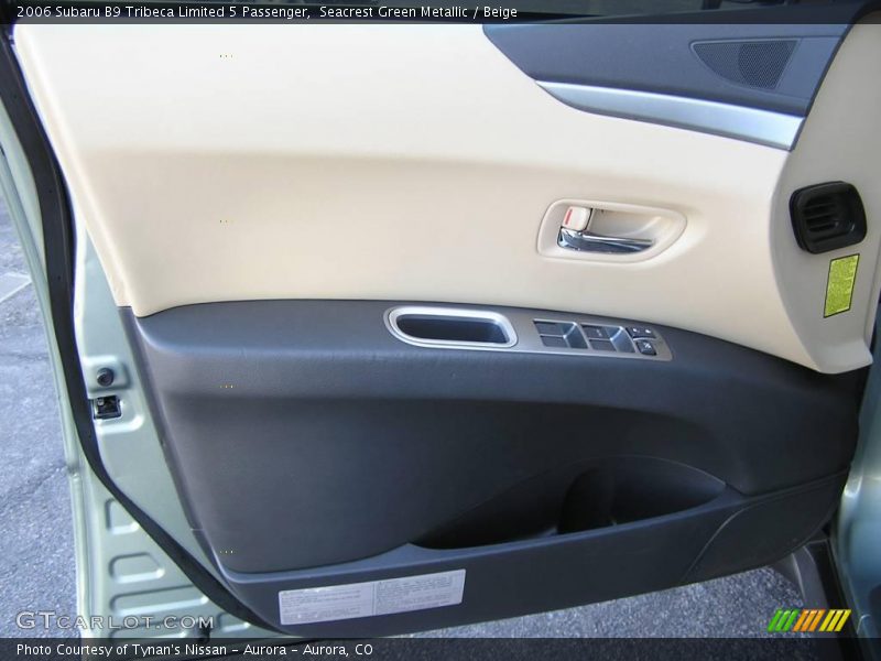 Seacrest Green Metallic / Beige 2006 Subaru B9 Tribeca Limited 5 Passenger