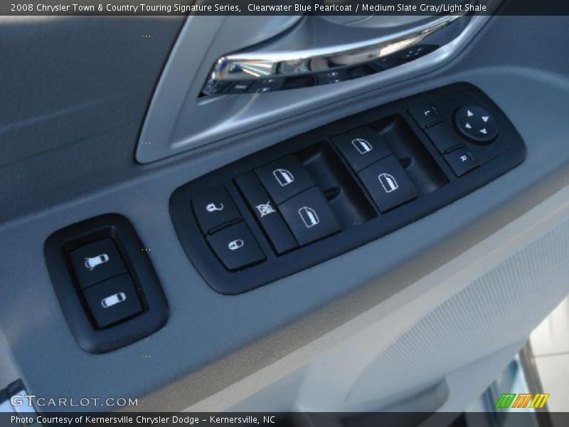 Clearwater Blue Pearlcoat / Medium Slate Gray/Light Shale 2008 Chrysler Town & Country Touring Signature Series