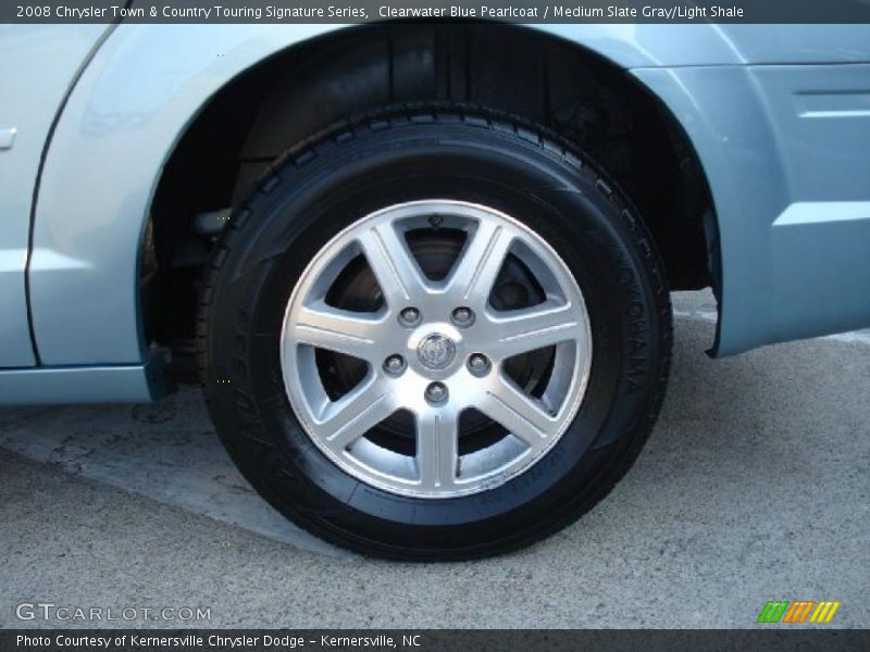 Clearwater Blue Pearlcoat / Medium Slate Gray/Light Shale 2008 Chrysler Town & Country Touring Signature Series