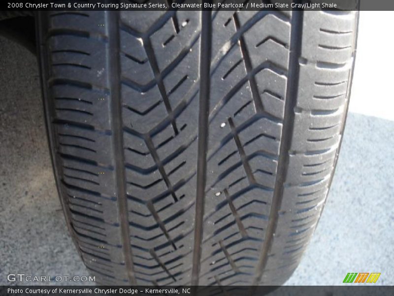 Clearwater Blue Pearlcoat / Medium Slate Gray/Light Shale 2008 Chrysler Town & Country Touring Signature Series