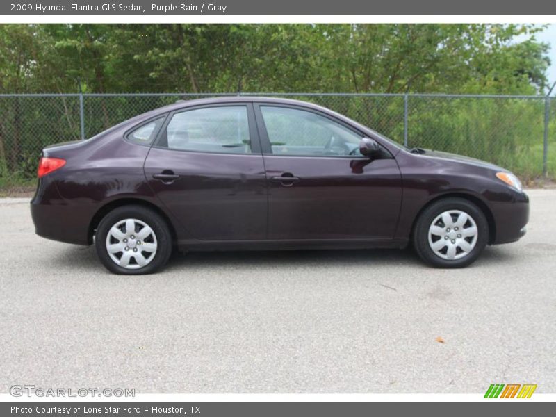 Purple Rain / Gray 2009 Hyundai Elantra GLS Sedan