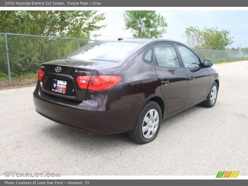 Purple Rain / Gray 2009 Hyundai Elantra GLS Sedan