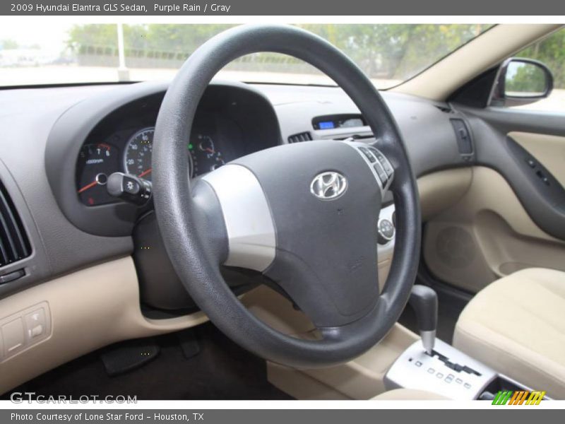 Purple Rain / Gray 2009 Hyundai Elantra GLS Sedan
