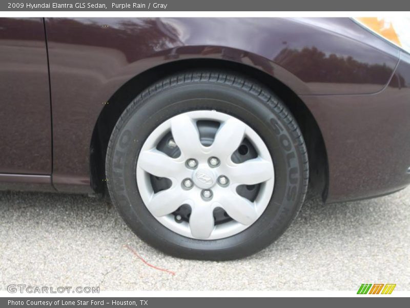 Purple Rain / Gray 2009 Hyundai Elantra GLS Sedan
