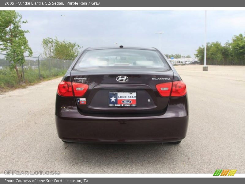 Purple Rain / Gray 2009 Hyundai Elantra GLS Sedan