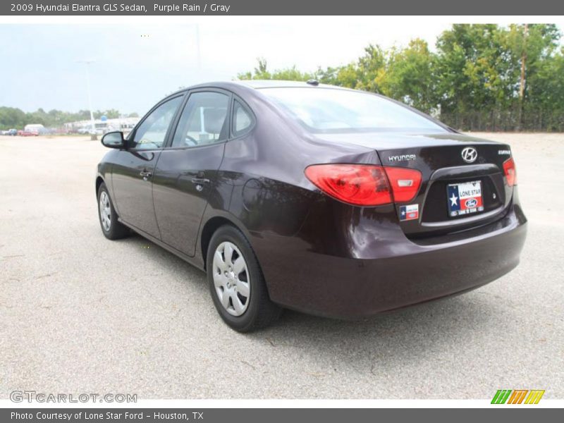 Purple Rain / Gray 2009 Hyundai Elantra GLS Sedan