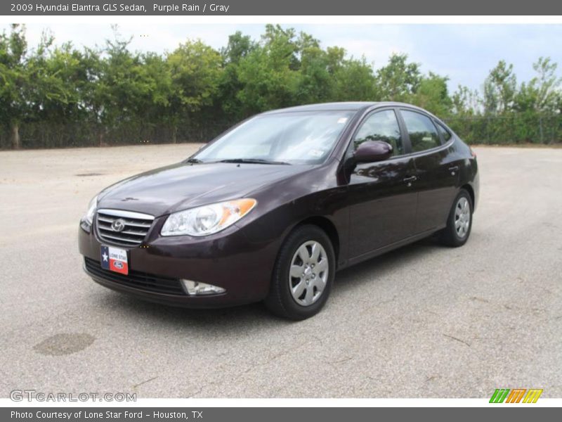 Purple Rain / Gray 2009 Hyundai Elantra GLS Sedan