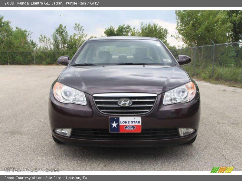 Purple Rain / Gray 2009 Hyundai Elantra GLS Sedan