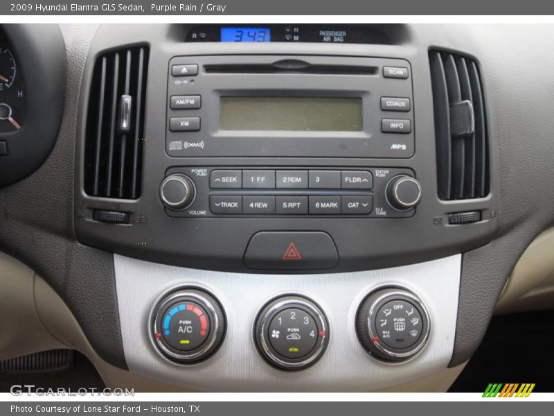 Purple Rain / Gray 2009 Hyundai Elantra GLS Sedan