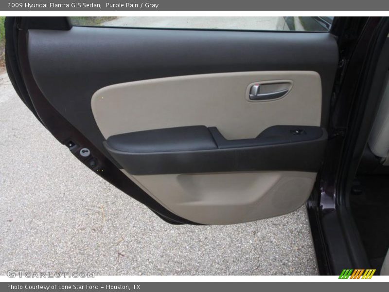 Purple Rain / Gray 2009 Hyundai Elantra GLS Sedan