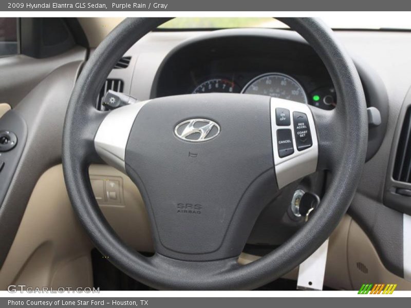 Purple Rain / Gray 2009 Hyundai Elantra GLS Sedan
