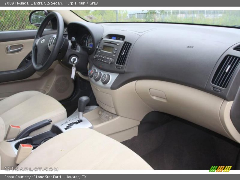 Purple Rain / Gray 2009 Hyundai Elantra GLS Sedan