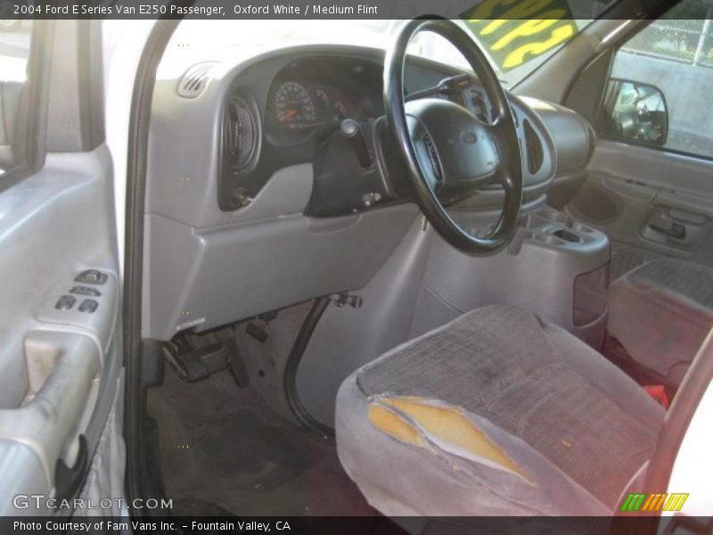 Oxford White / Medium Flint 2004 Ford E Series Van E250 Passenger