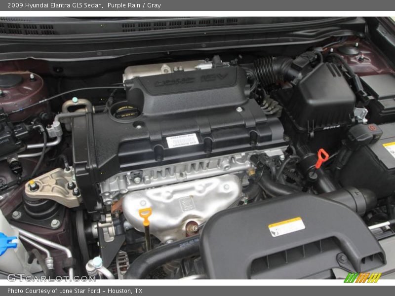 Purple Rain / Gray 2009 Hyundai Elantra GLS Sedan