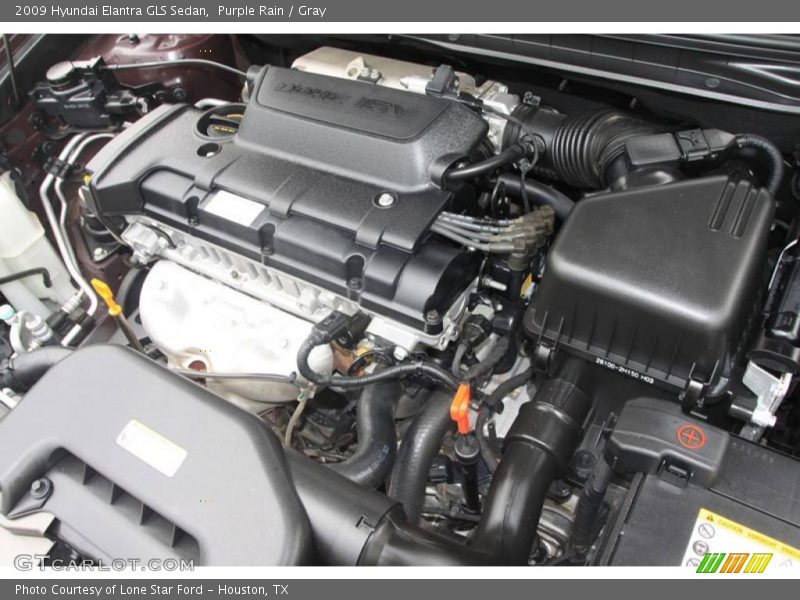 Purple Rain / Gray 2009 Hyundai Elantra GLS Sedan