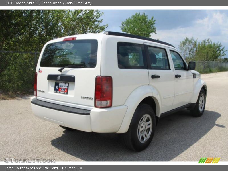 Stone White / Dark Slate Gray 2010 Dodge Nitro SE