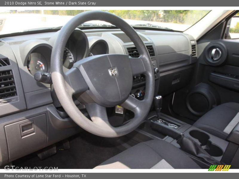 Stone White / Dark Slate Gray 2010 Dodge Nitro SE