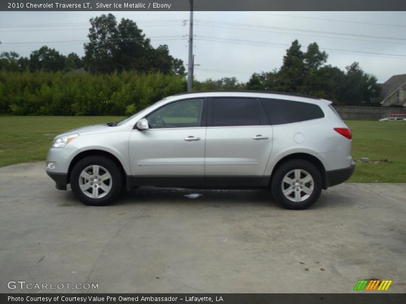 Silver Ice Metallic / Ebony 2010 Chevrolet Traverse LT